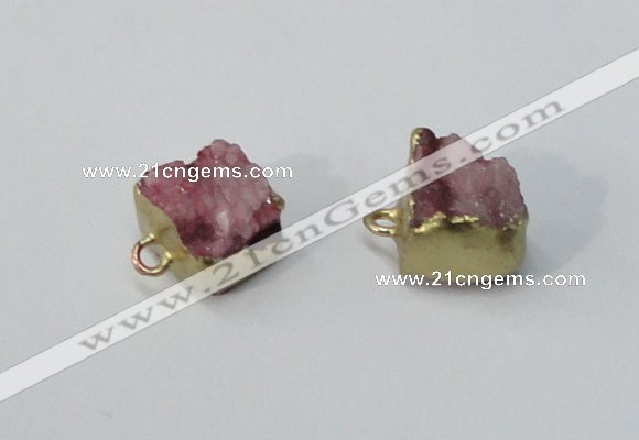 NGP2892 8*10mm - 10*12mm freeform druzy agate pendants