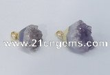 NGP2901 20*25mm - 25*30mm freeform amethyst gemstone pendants