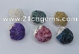NGP2909 15*20mm - 25*30mm freeform desert rose pendants wholesale