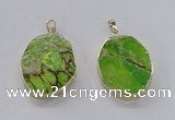 NGP2943 25*35mm – 35*45mm freeform sea sediment jasper pendants