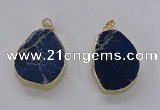 NGP2944 25*35mm – 35*45mm freeform sea sediment jasper pendants