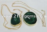 NGP2951 35*45mm – 45*55mm freeform agate gemstone pendants