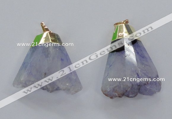 NGP2962 20*35mm - 30*45mm freeform druzy agate pendants