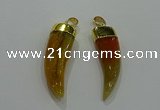 NGP3110 10*40mm - 12*45mm oxhorn agate pendants wholesale