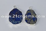 NGP3155 25*35mm - 35*45mm freeform sea sediment jasper pendants