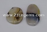 NGP3204 35*40mm - 40*50mm freeform agate slab pendants