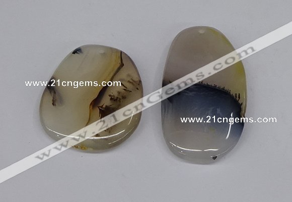 NGP3204 35*40mm - 40*50mm freeform agate slab pendants