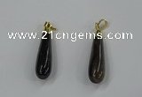 NGP3226 9*38mm - 10*40mm teardrop agate gemstone pendants