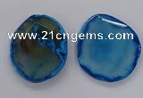 NGP3242 55*65mm - 50*75mm freeform agate slab pendants