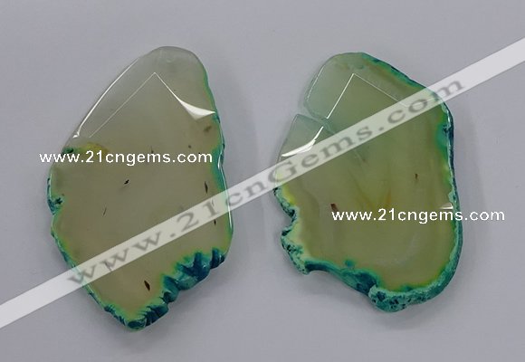 NGP3243 55*65mm - 50*75mm freeform agate slab pendants