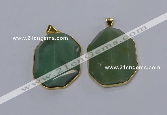 NGP3307 35*45mm freeform agate gemstone pendants wholesale