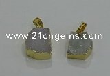 NGP3321 8*12mm - 15*20mm freeform druzy agate gemstone pendants