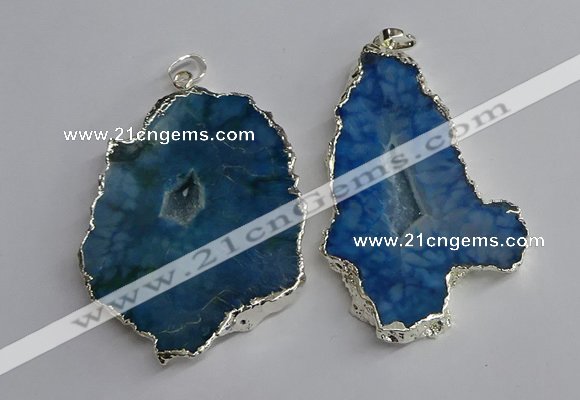 NGP3367 40*45mm - 45*60mm freeform druzy agate pendants