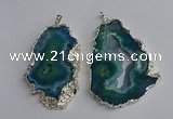 NGP3368 40*45mm - 45*60mm freeform druzy agate pendants