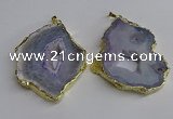 NGP3396 40*45mm - 45*60mm freeform druzy agate pendants