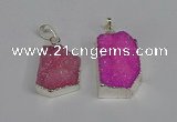 NGP3442 18*25mm - 20*30mm freeform druzy agate gemstone pendants