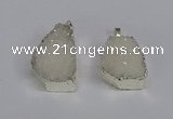 NGP3456 20*30mm - 25*35mm freeform druzy agate pendants wholesale