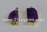 NGP3466 20*30mm - 25*35mm freeform druzy agate pendants wholesale