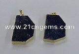 NGP3503 30*40mm - 30*45mm freeform lapis lazuli pendants