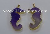 NGP3542 22*58mm - 25*55mm seahorse agate pendants wholesale