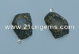 NGP3580 20*30mm - 22*32mm freeform druzy agate pendants