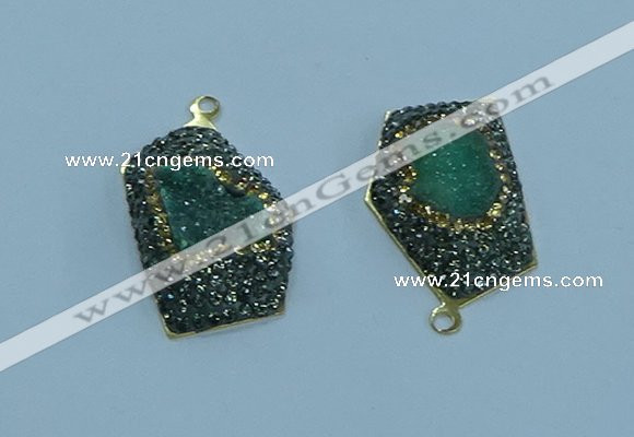 NGP3595 20*30mm - 22*32mm freeform druzy agate pendants