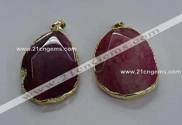 NGP3728 30*40mm - 35*45mm freeform agate gemstone pendants