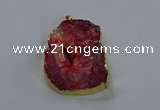 NGP3757 30*40mm - 40*50mm freeform druzy agate pendants