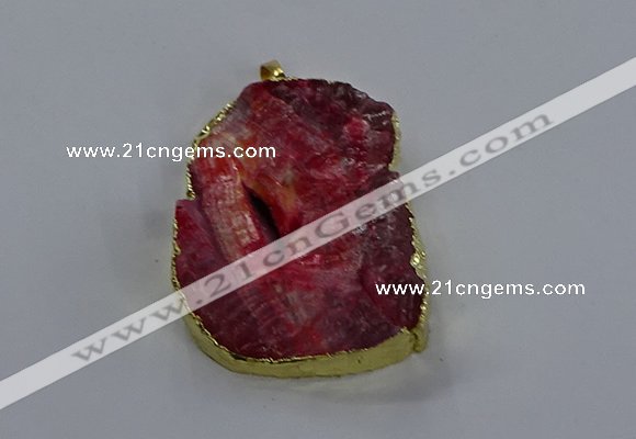 NGP3757 30*40mm - 40*50mm freeform druzy agate pendants