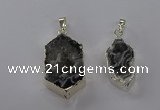 NGP3789 15*25mm - 20*35mm freeform druzy agate pendants