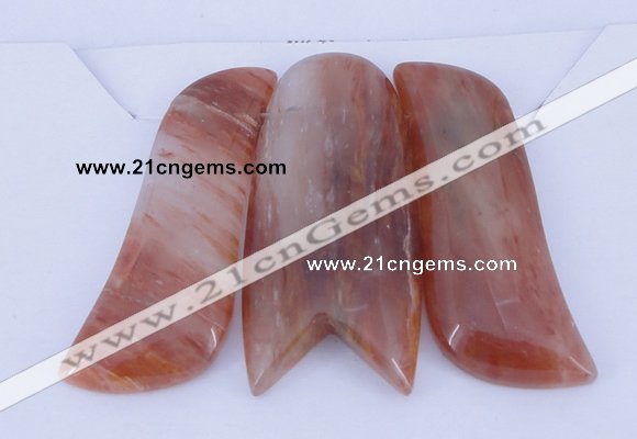 NGP38 Fashion red quartz gemstone pendants set jewelry wholesale