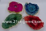 NGP3839 50*65mm - 60*70mm freeform druzy agate pendants