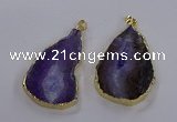 NGP3843 25*65mm - 35*70mm freeform agate gemstone pendants