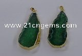 NGP3846 25*65mm - 35*70mm freeform agate gemstone pendants