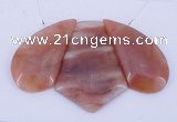 NGP39 Fashion red quartz gemstone pendants set jewelry wholesale