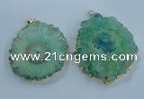 NGP3904 55*65mm - 65*80mm freeform druzy agate pendants