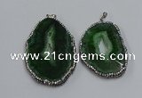 NGP3913 45*60mm - 55*65mm freeform druzy agate pendants wholesale