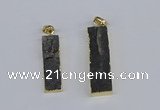 NGP3949 10*25mm - 12*45mm rectangle druzy agate pendants wholesale