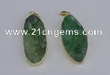 NGP3967 22*45mm - 25*50mm oval druzy agate pendants wholesale