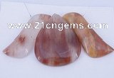 NGP40 Fashion red quartz gemstone pendants set jewelry wholesale