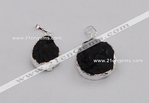 NGP4066 18*25mm – 25*30mm freeform Tektite pendants wholesale