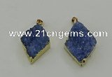 NGP4078 25*35mm - 28*40mm diamond druzy quartz pendants