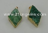 NGP4079 25*35mm - 28*40mm diamond druzy quartz pendants