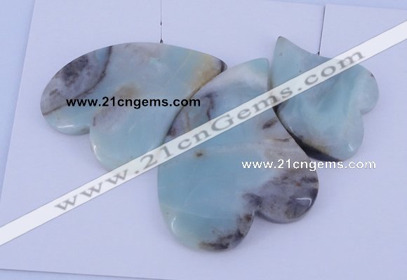 NGP41 Fashion amazonite gemstone pendants set jewelry wholesale