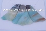 NGP42 Fashion amazonite gemstone pendants set jewelry wholesale