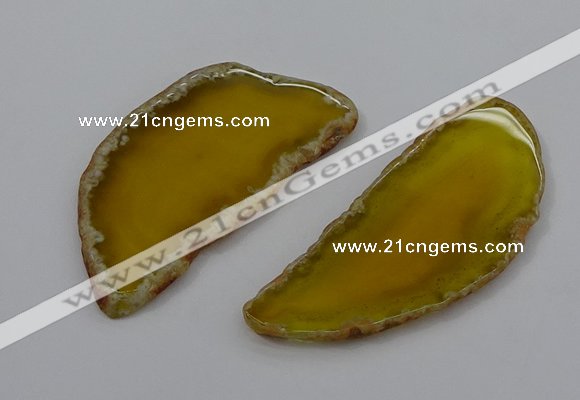 NGP4246 30*50mm - 45*75mm freefrom agate pendants wholesale