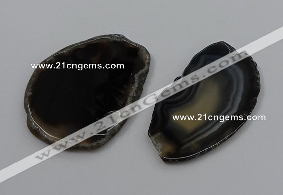 NGP4252 30*50mm - 45*75mm freefrom agate pendants wholesale