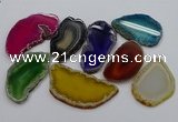 NGP4253 30*50mm - 45*75mm freefrom agate pendants wholesale