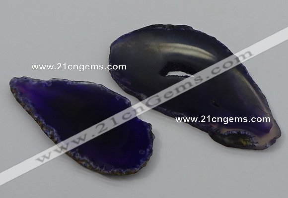 NGP4257 35*50mm - 45*80mm freefrom agate pendants wholesale