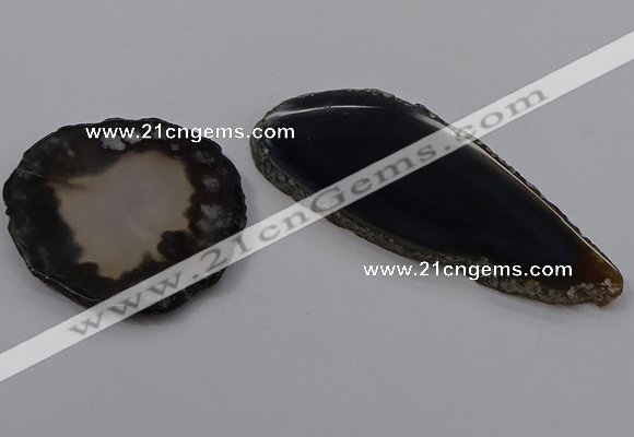 NGP4262 35*50mm - 45*80mm freefrom agate pendants wholesale